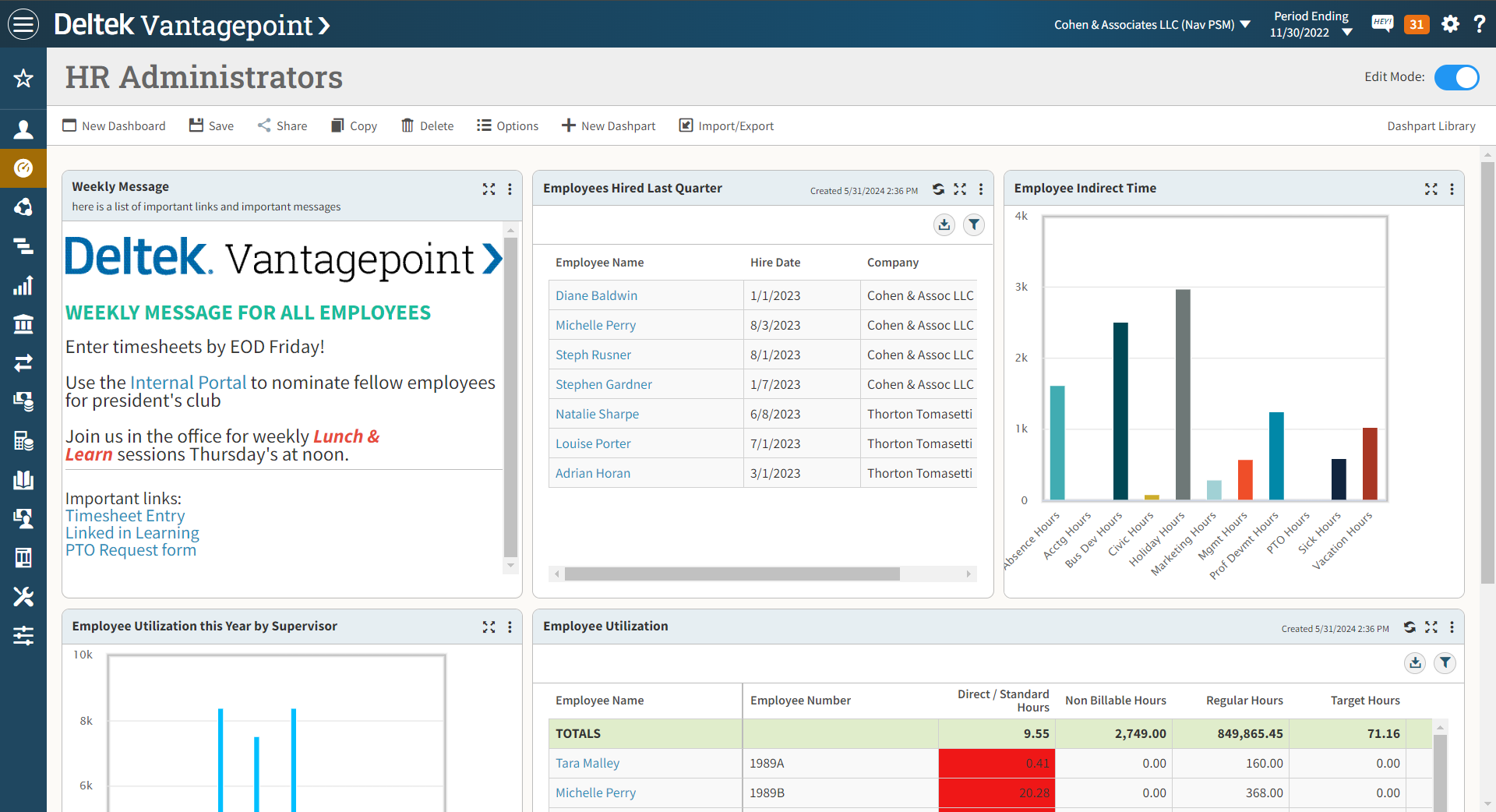 Share reminders and important links to all employees